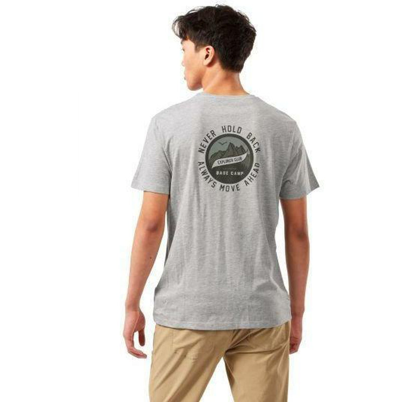 Craghoppers Mightie Short Sleeve T Shirt - Mens - Grey-Shirts & Tops-Outback Trading