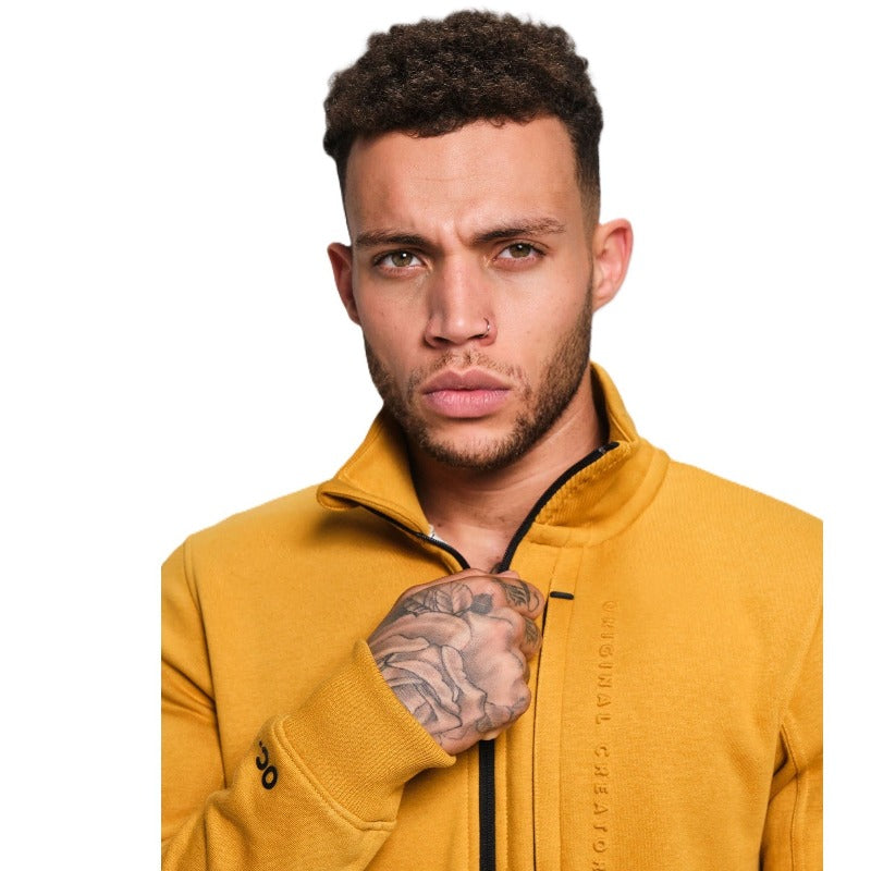 Original Creator Half Zip Unisex Jumper - Tumeric Yellow