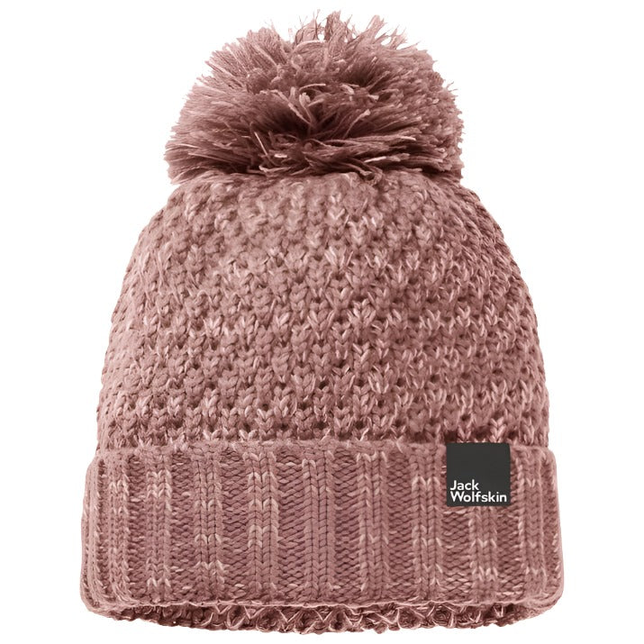 Jack Wolfskin Highloft Knit Women's Beanie Hat - Afterglow-Outback Trading.2