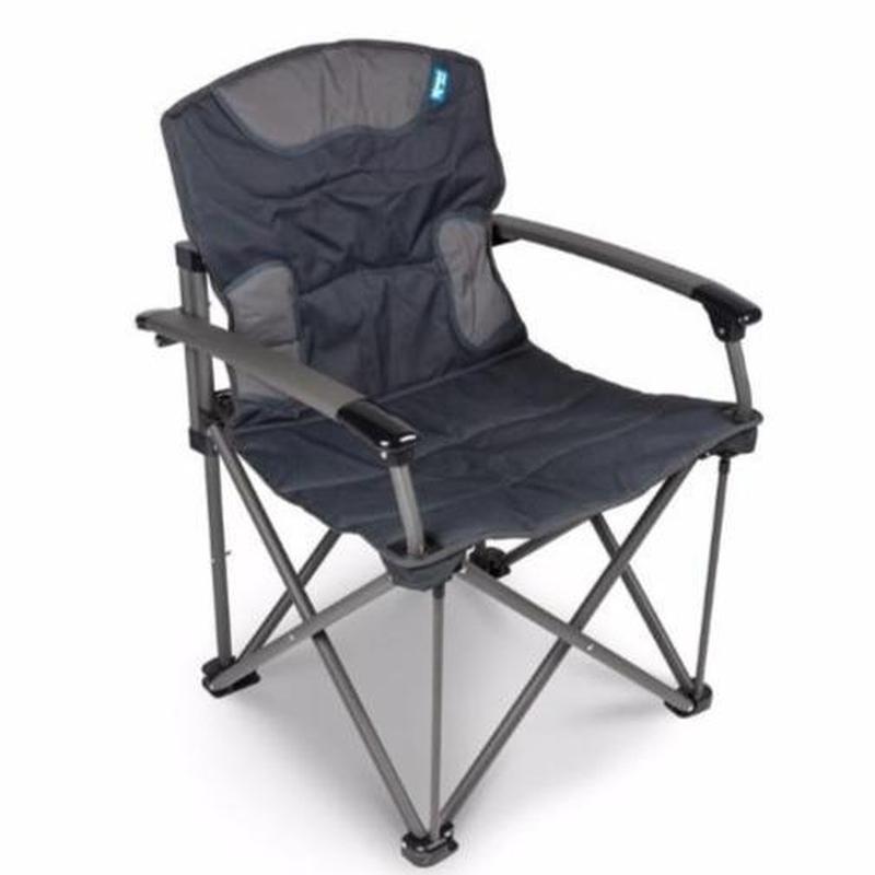Kampa Stark 180 Heavy Duty Chair - Grey-Camping Chairs-Outback Trading