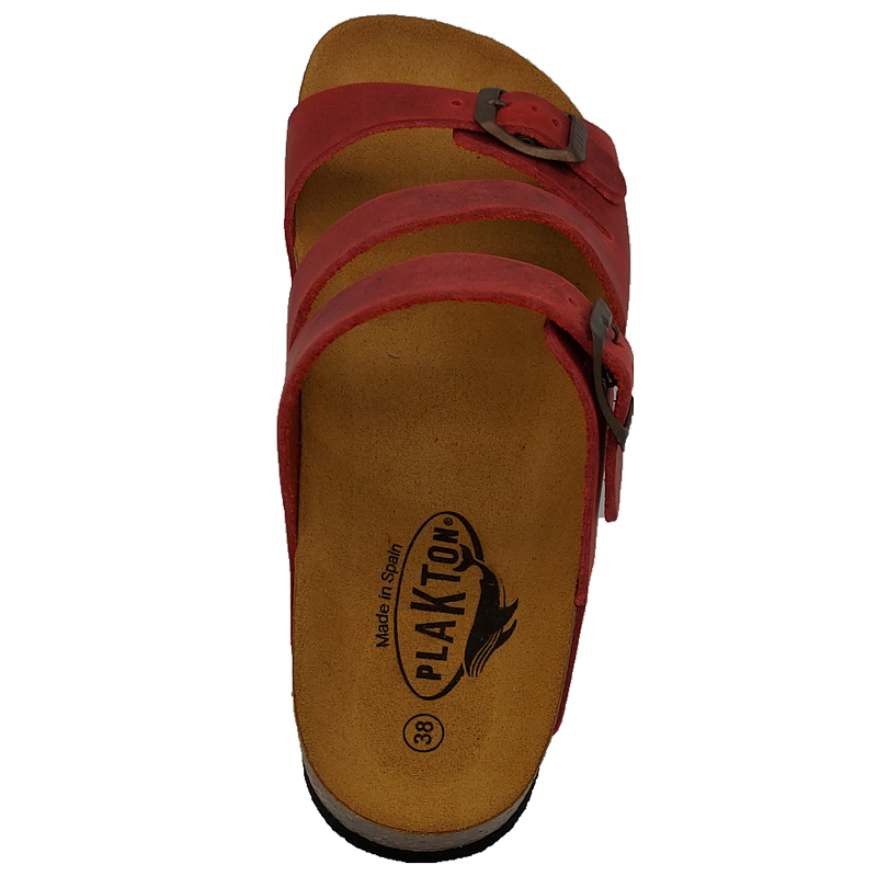 Plakton Seville Mid Women's Sandal - Rojo Red-outback trading 5