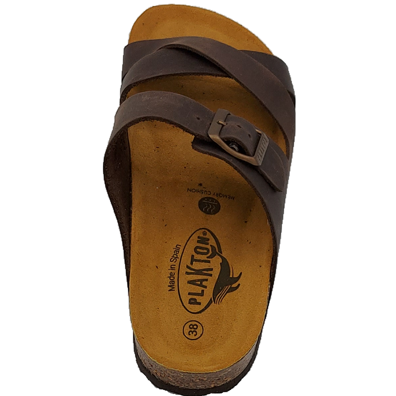 Plakton Elche Women's Sandal - Brown-outback trading-4