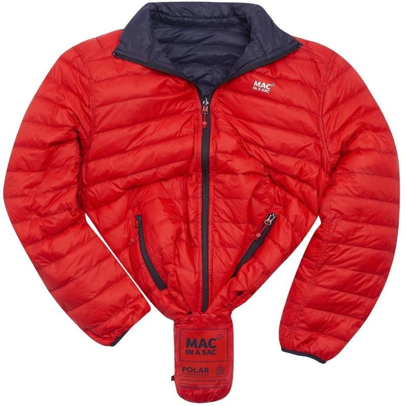 Mac In A Sac Reversible Men's Down Jacket - Red/Navy-Down Jackets-Outback Trading
