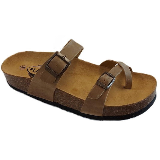 Plakton Bombay Waxy Leather Upper Women's Wedge Sandals