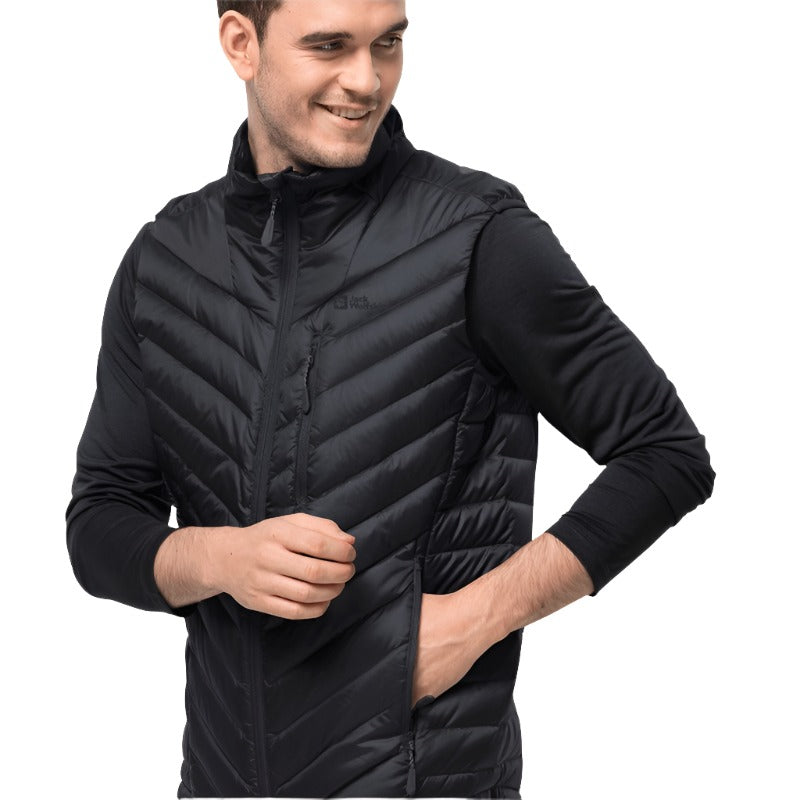 Jack Wolfskin Mens Passamani Down Vest - Phantom - Outback Trading -3