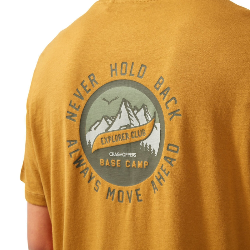 Craghoppers Mightie Short Sleeve T Shirt - Mens - Dark Butterscotch-Shirts & Tops-Outback Trading