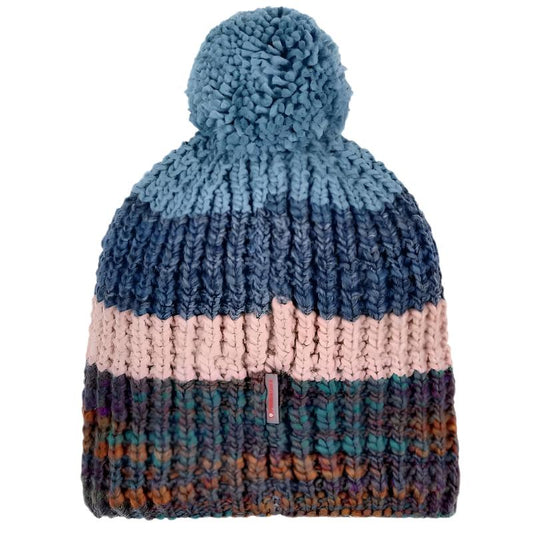 Buff Knitted & Polar Pom Pom Alina Hat-Hats-Outback Trading