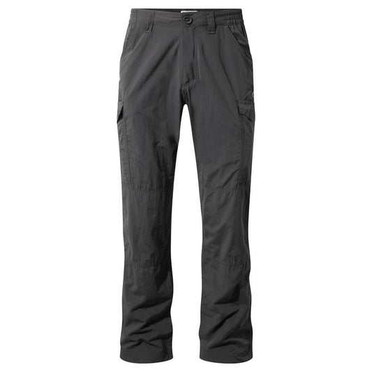 Craghoppers NosiLife Men's Cargo Walking Trousers - Black Pepper-Active Trousers-Outback Trading