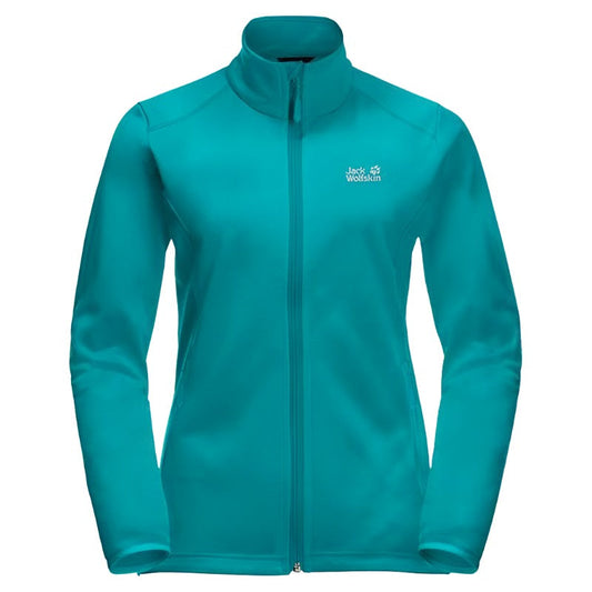 Jack Wolfskin Women's Horizon Fleece Jacket - Aquamarine-Fleece Jackets-Outback Trading