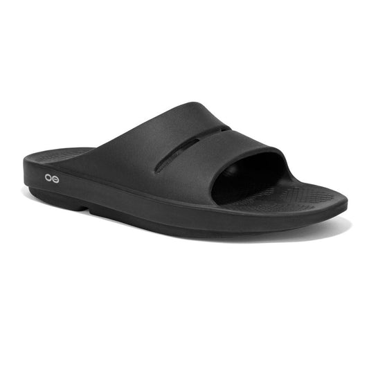 Oofos Ooahh Unisex Sliders - Black 1