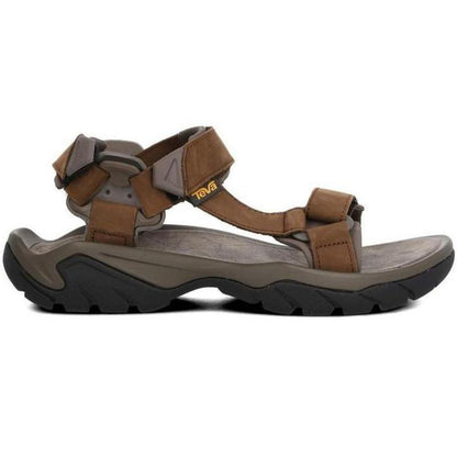 TEVA Terra FI 5 Leather Mens Walking Sandals - Turkish Coffee-Walking Sandals-Outback Trading