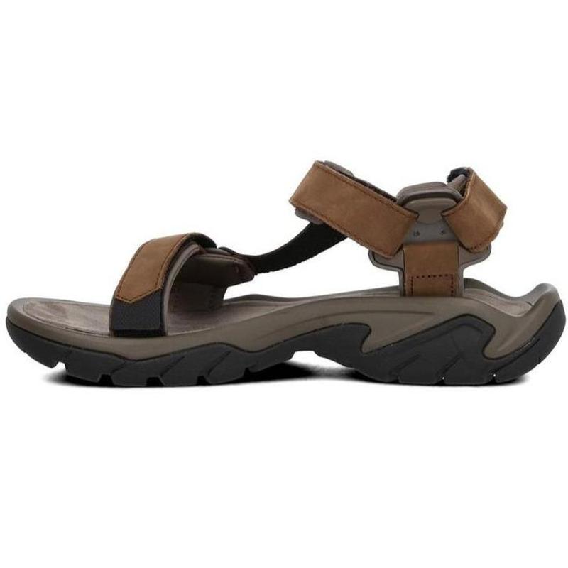 TEVA Terra FI 5 Leather Mens Walking Sandals - Turkish Coffee-Walking Sandals-Outback Trading