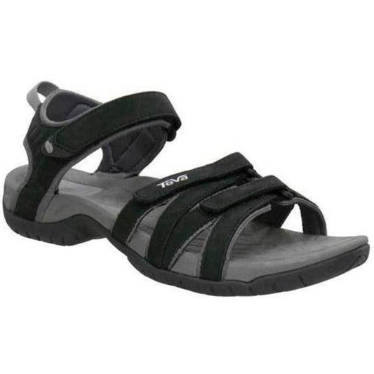 Teva Women's Tirra Real Leather Walking Sandals - Black-Sandals-Outback Trading