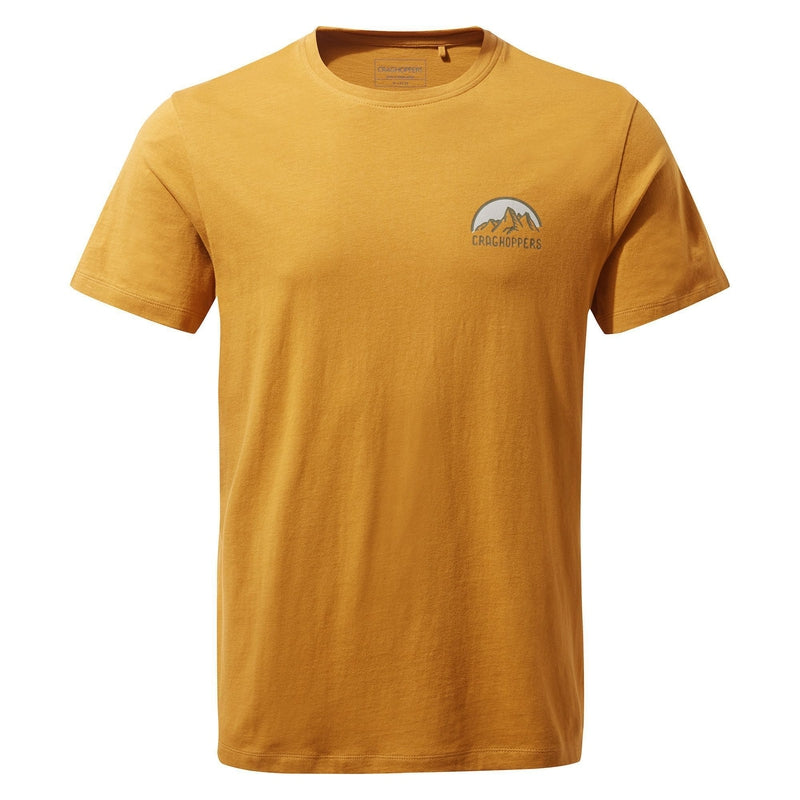 Craghoppers Mightie Short Sleeve T Shirt - Mens - Dark Butterscotch-Shirts & Tops-Outback Trading