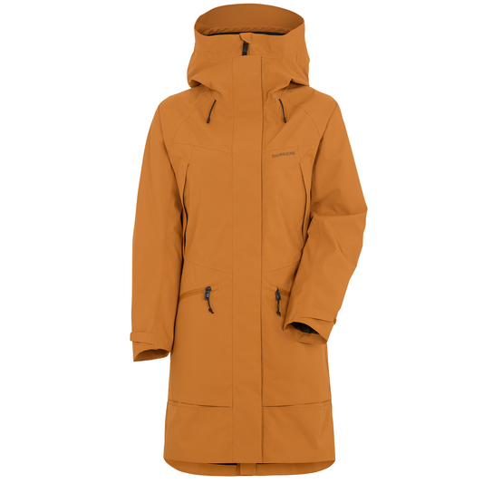 Didriksons Ilma 6 Womens Waterproof Parka Jacket- Cayenne-Outback Trading-1