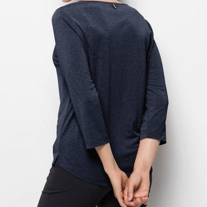 Jack Wolfskin JWP Women's 3/4 T-Shirt - Night Blue-Technical Tees-Outback Trading
