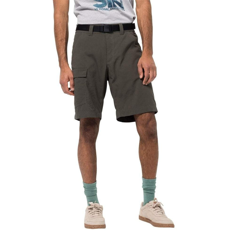 Jack Wolfskin Hoggar Mens Shorts - Dark Moss-Shorts-Outback Trading
